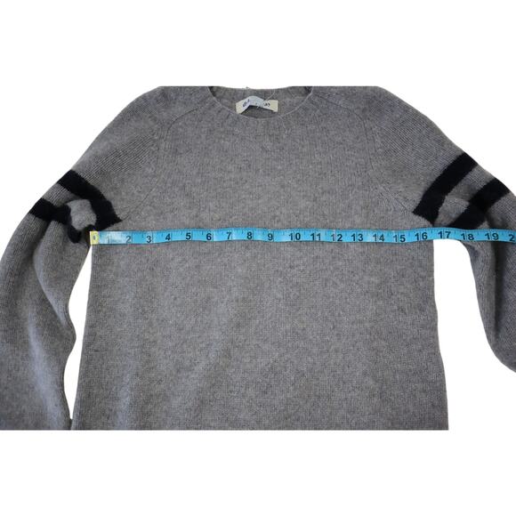 Dylan Gray Merino Wool Stripe Sleeve‎ Sweater Size L - Picture 5 of 5